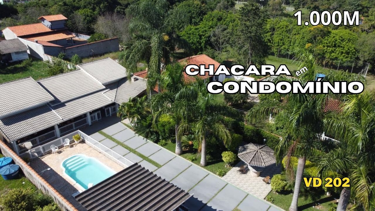VD. 202 Linda Chácara em Condomínio a venda em Ibiúna