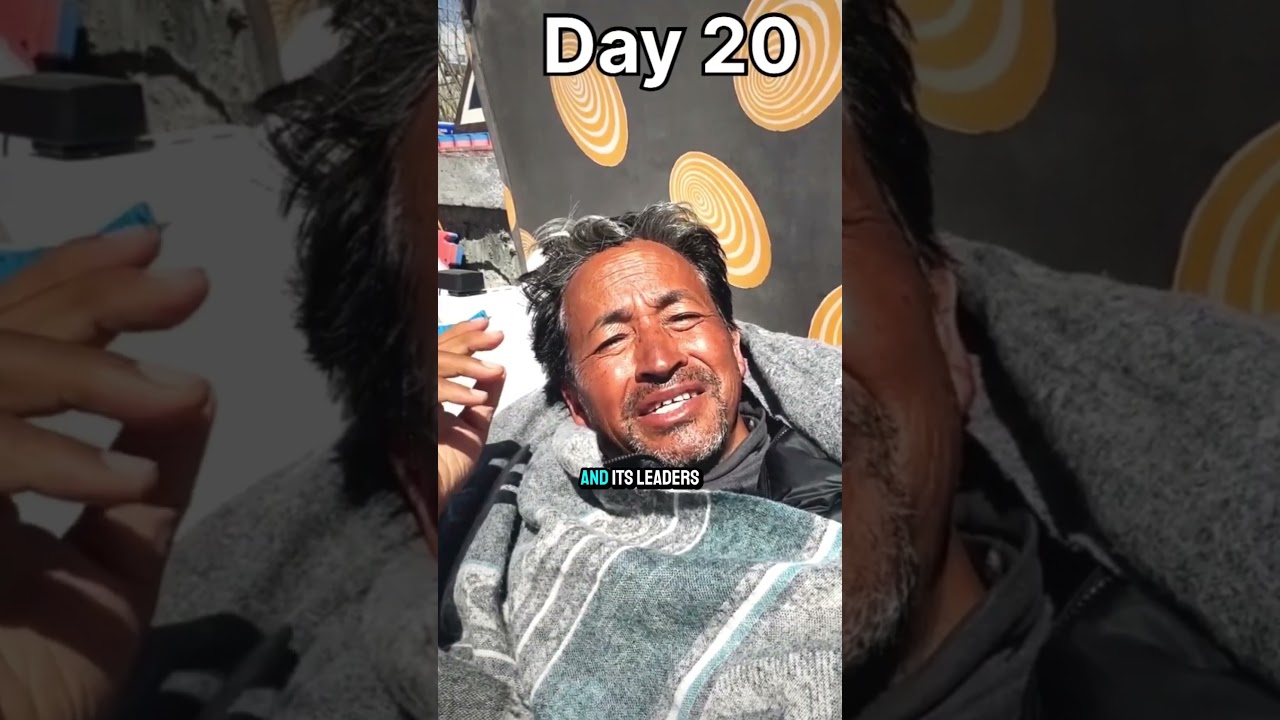 Sonam Wangchuk on climate fast day 20 | Sonam Wangchuk #ladakh #protest #sonamwangchuk