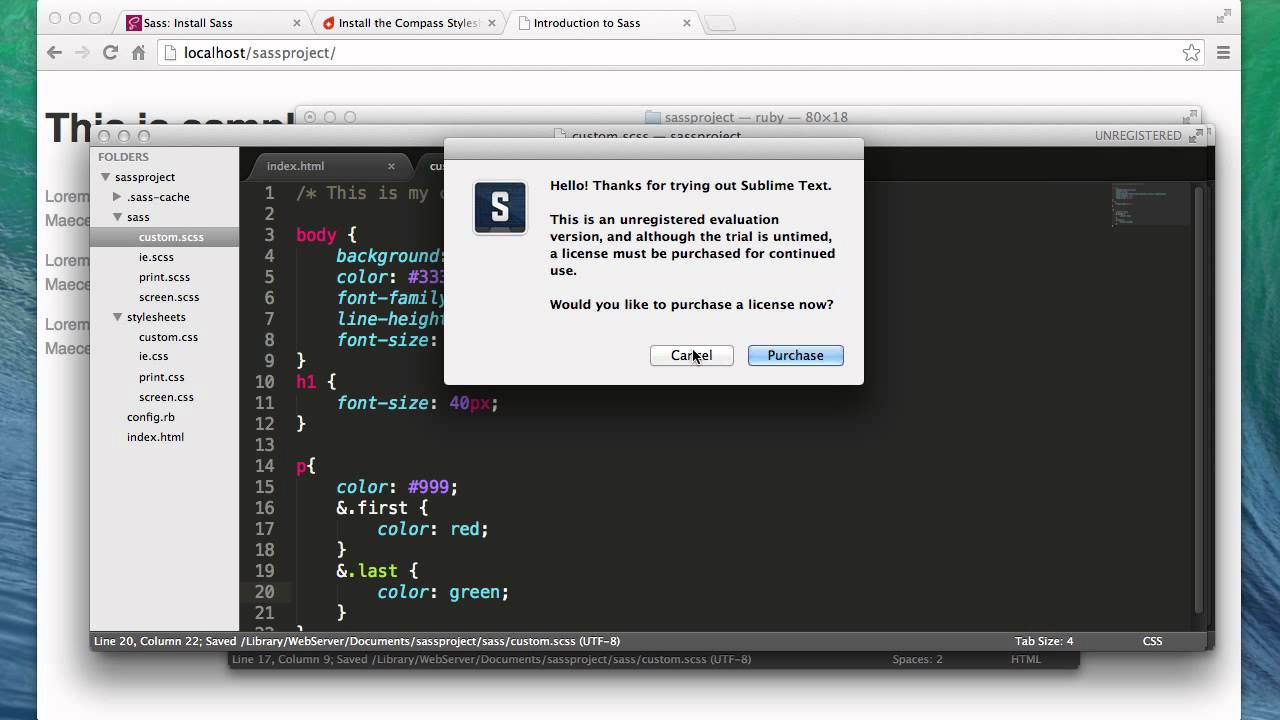 Introduction to Sass and Compass