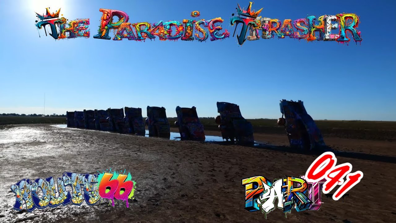 Mother Road Diaries - #041 -  Epic Route 66 Roadtrip Vlog - Amarillo - Cadillac Farm, City of Vega