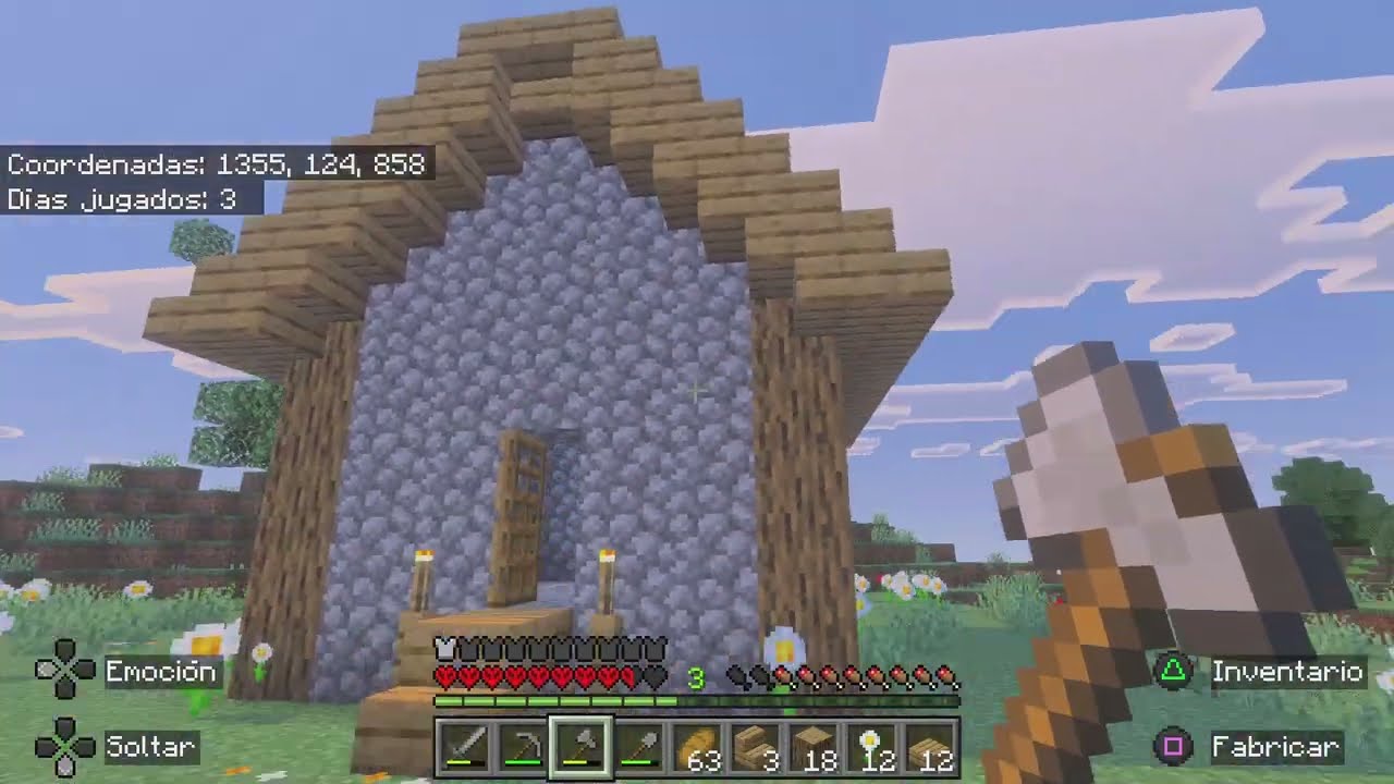 Minecraft hardcore Dia 2 cap 2 terminamos la casa