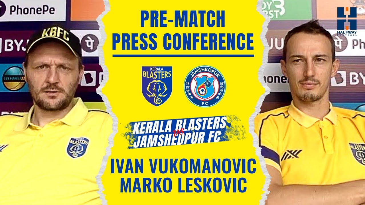 Ivan Vukomanovic and Marko Leskovic | KBFC vs JFC | Pre-match Press Conference | ISL 2021-22