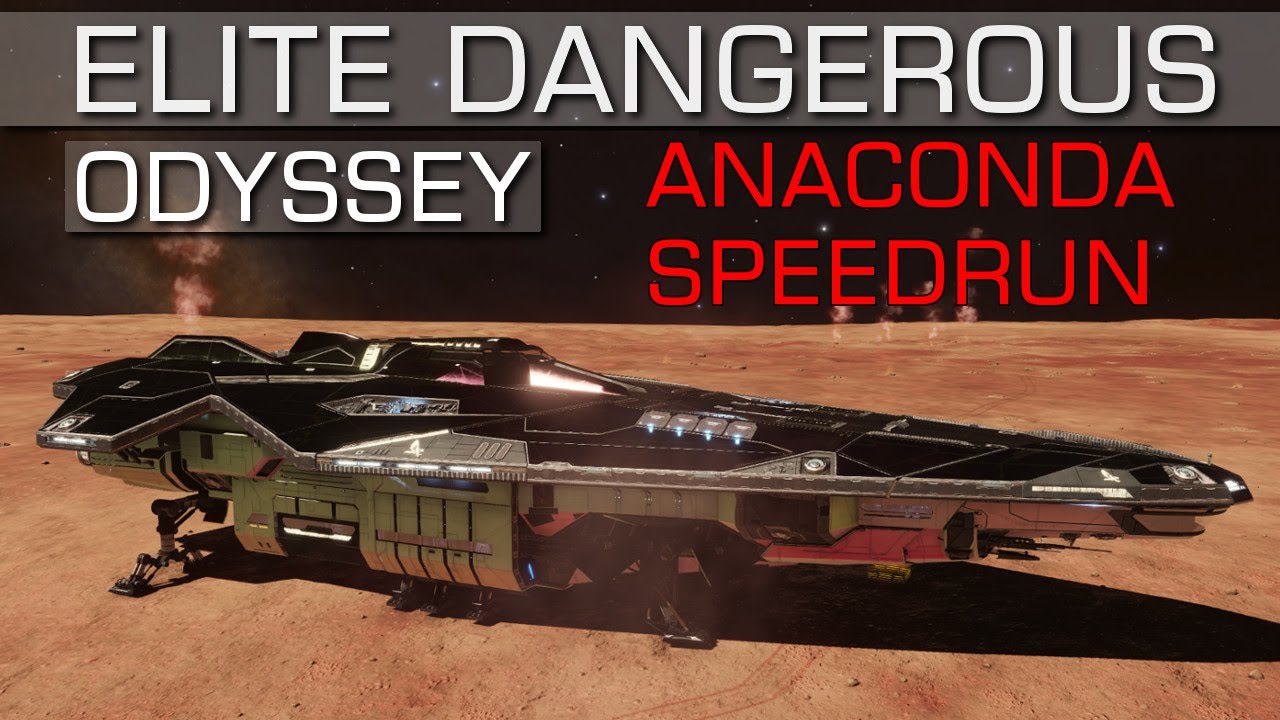 Elite Dangerous: Odyssey - Anaconda Speedrun - zwischen Euphorie und Verzweiflung - Versuch #1