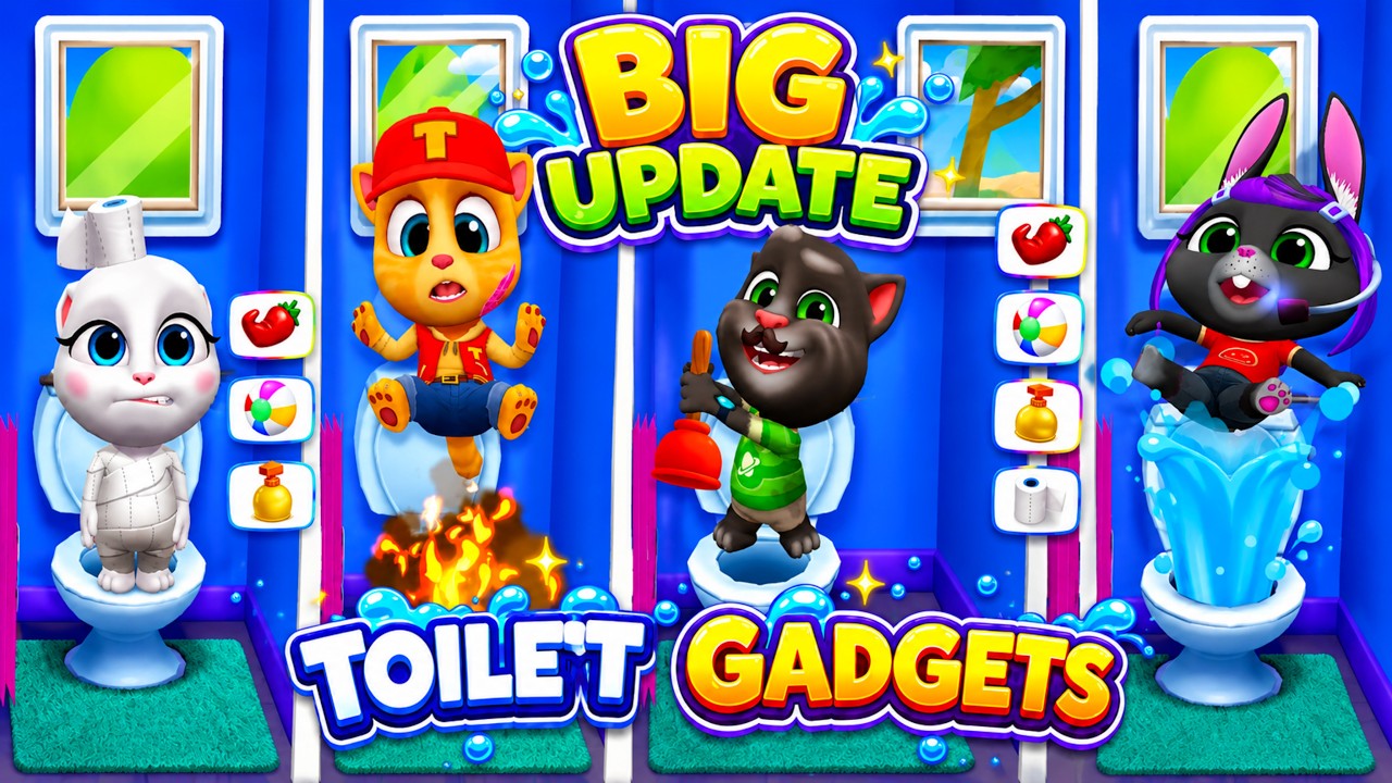 TOILET GADGETS MY TALKING TOM FRIENDS BIG UPDATE 🌶️🪠⚽