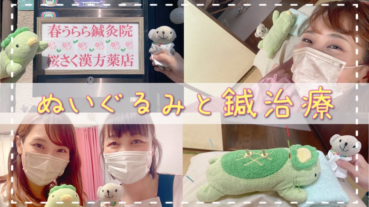 【初体験】ぬいぐるみと鍼治療して身も心もリフレッシュ！