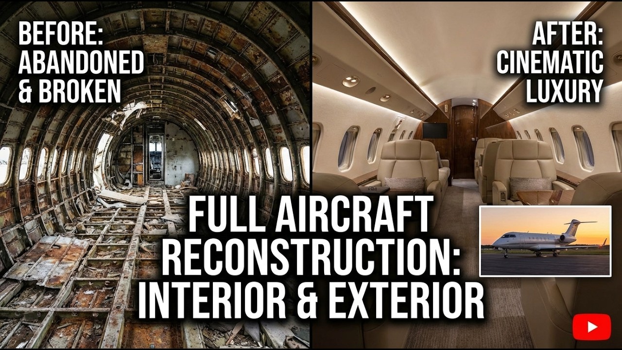 Aircraft Reconstruction Inside an Airport Manufacturing Facility – inside real factories”