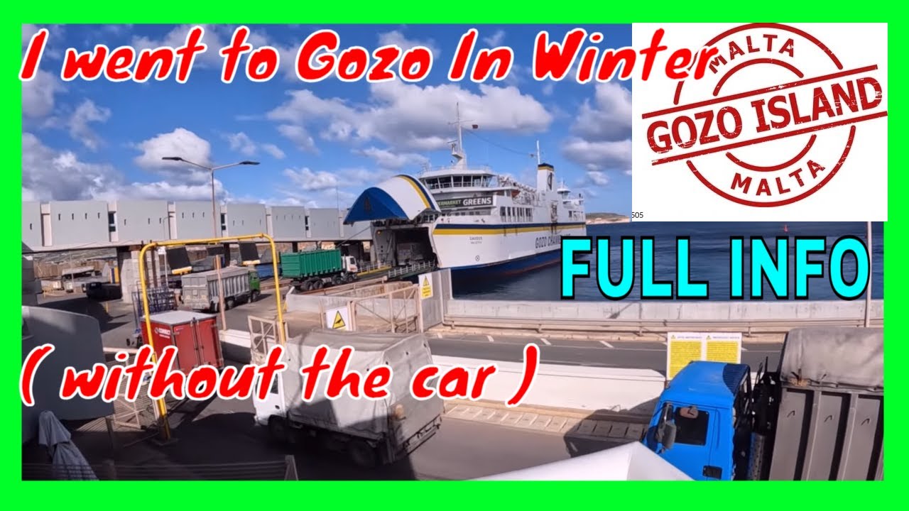 Malta to Gozo in Winter... On Foot! 💨⛴️ You Won’t Believe What I Paid!..I am Free ?