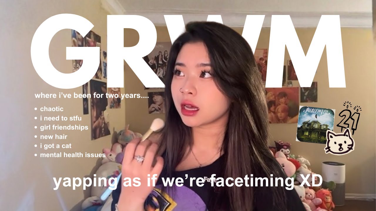 grwm except i yap as if we're on facetime 😛 where i've been, what's changed, new hair lolz