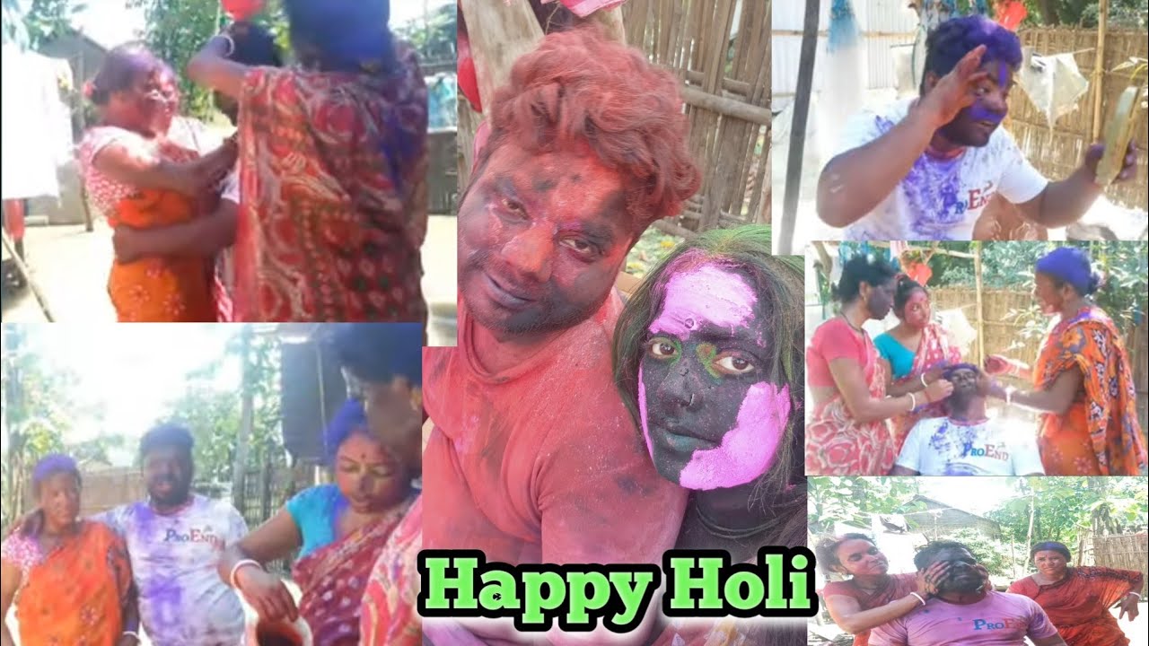 Holi Vlog/Sabse khatarnak Holi video/Family with Holi video/Devar bhabhi holi video