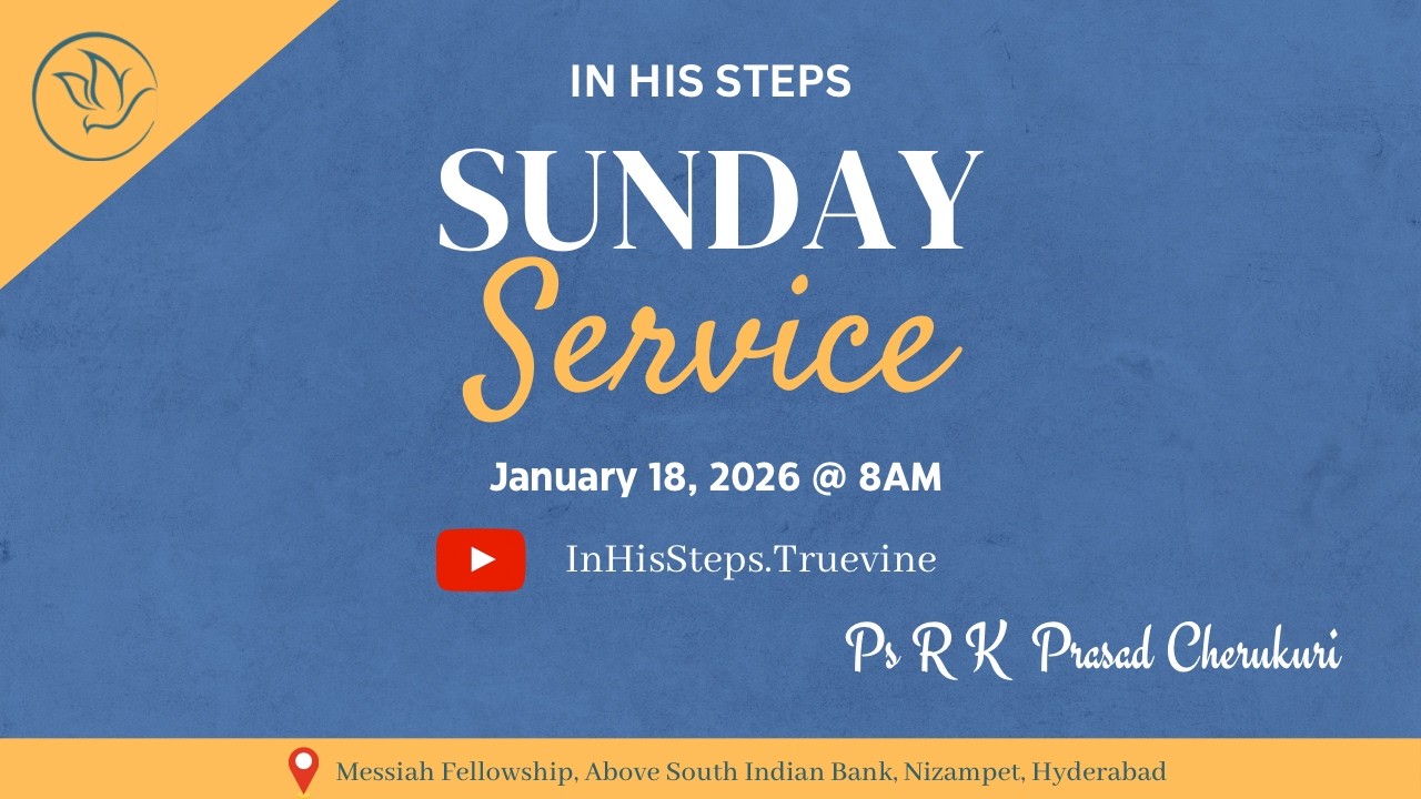 Sunday Worship Service (01-03-2026) || PS R K Prasad Cherukuri || Messiah Fellowship Hyderabad
