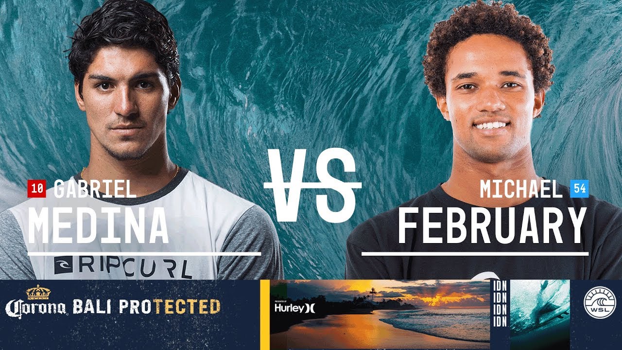 Gabriel Medina vs. Michael February - Round Three, Heat 7 - Corona Bali Protected 2018