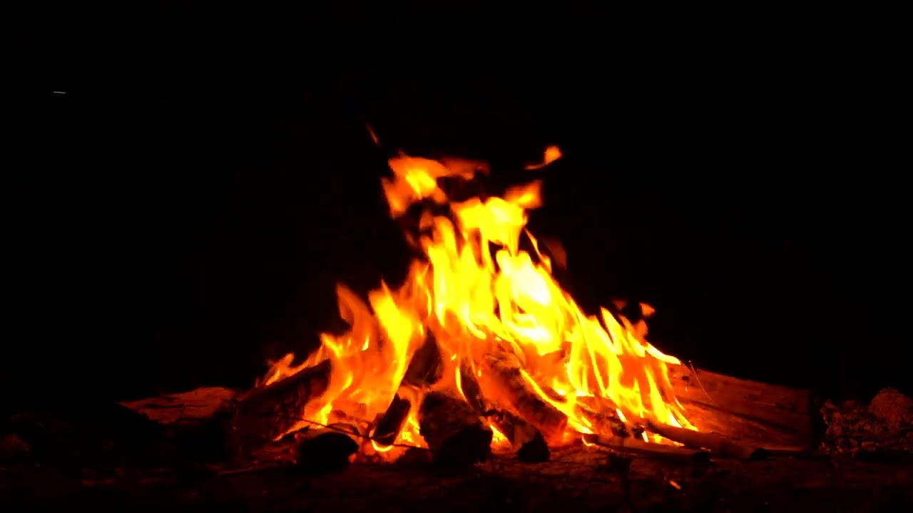 Relaxing crackling fire sound | Helps sleep well, study