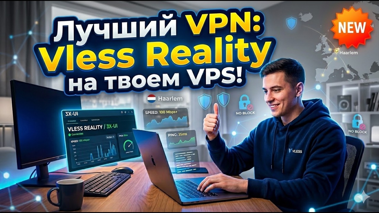 ЛУЧШИЙ VPN: Vless Reality на твоем VPS! Настройка 3X-UI  и оптимизация VPS