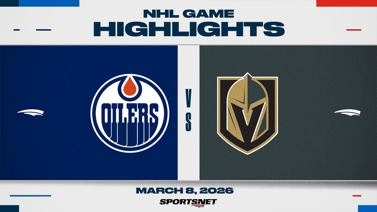 NHL Highlights | Oilers vs. Golden Knights - March 8, 2026