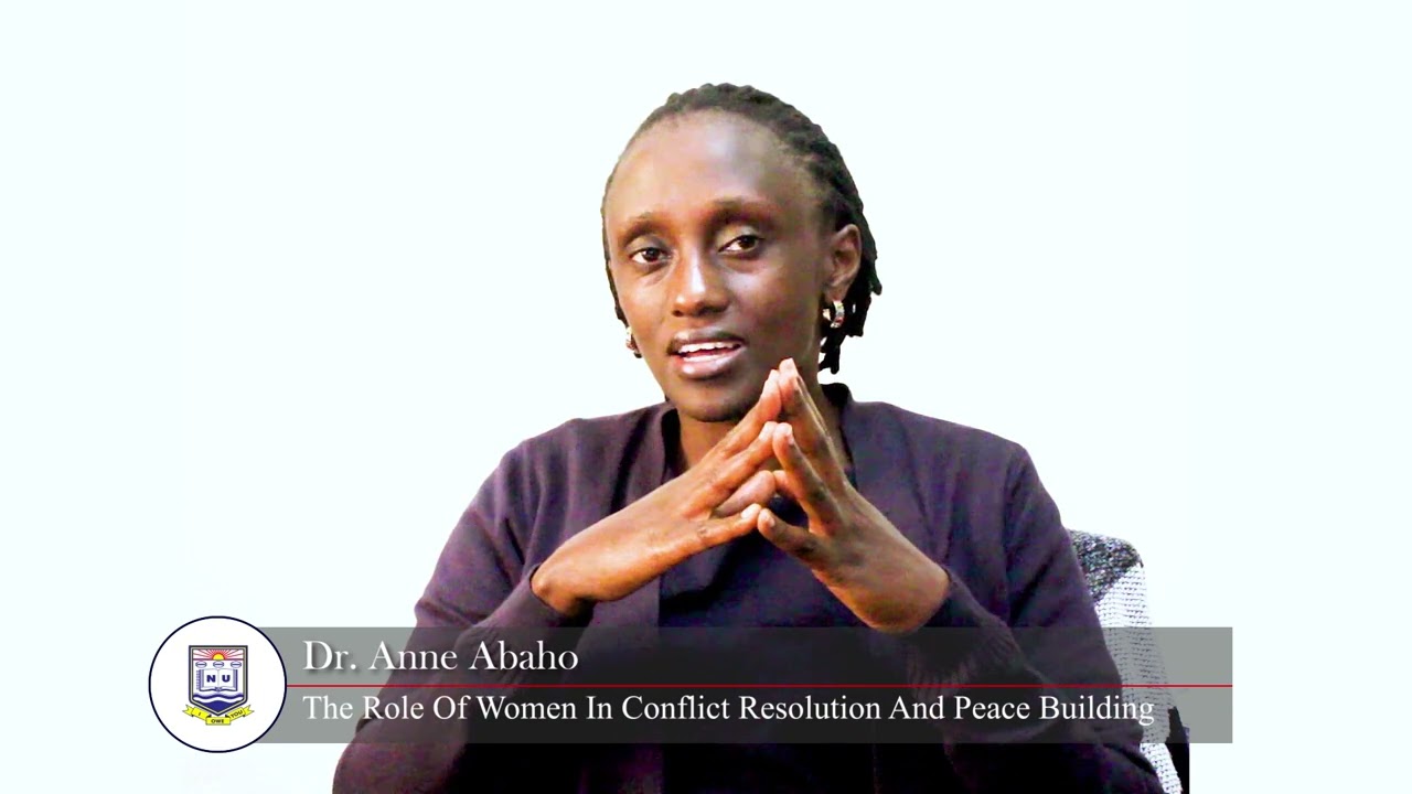 Women at the peace table - Video message of Dr Anne Abaho, professor at Nkumba University in Unganda