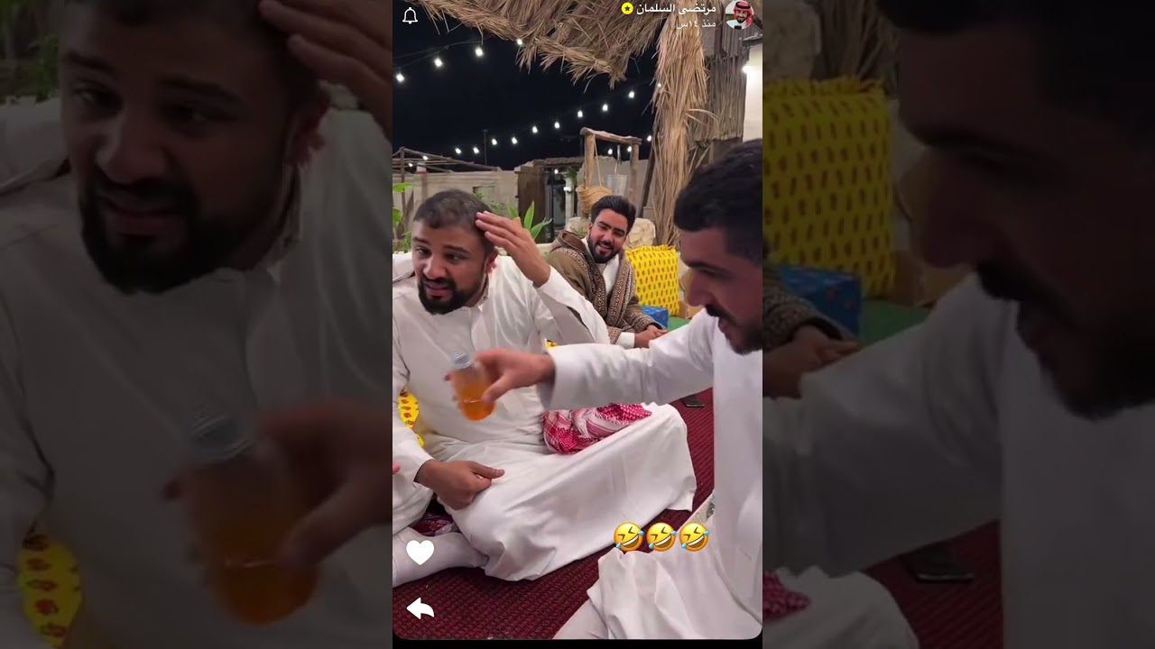 مرتضى السلمان وزيت الشعر😳😂.