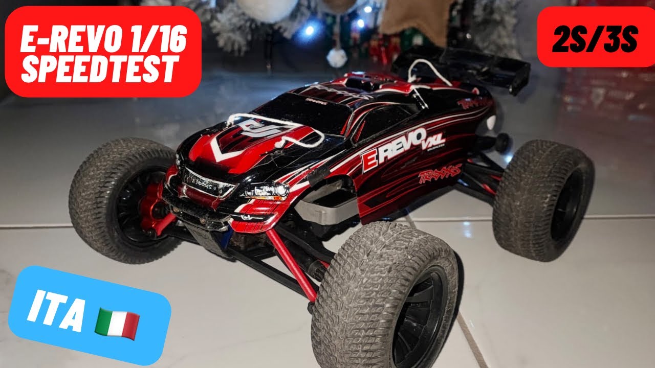 Traxxas E-Revo 1/16  Vxl Speedtest 2/3S Stock Ita