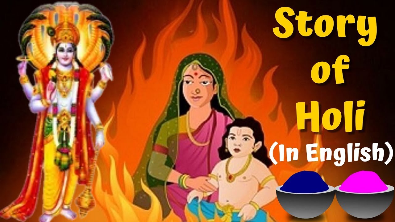 Story of Holi in English|Why do we celebrate Holi?|Holika Dahan story|Mythological Stories For Kids