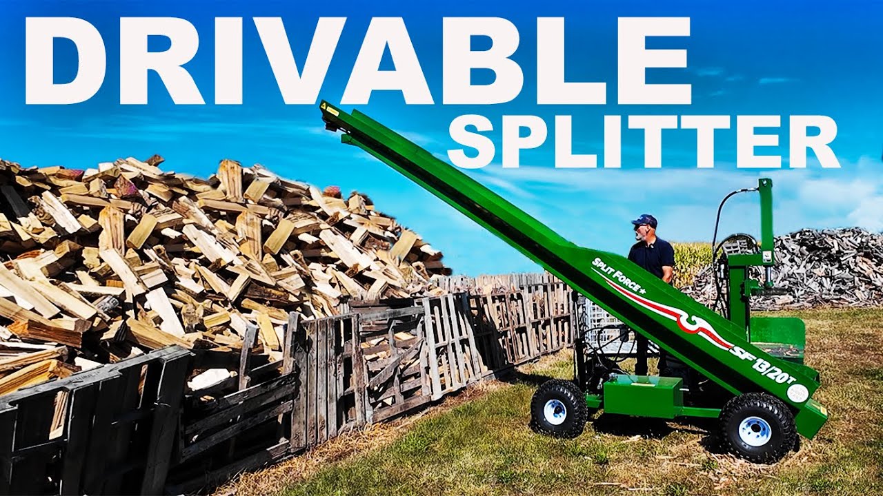 SPLIT FORCE 13 20 T FIREWOOD SPLITTER... LAST JOB IN THE WOODYARD!