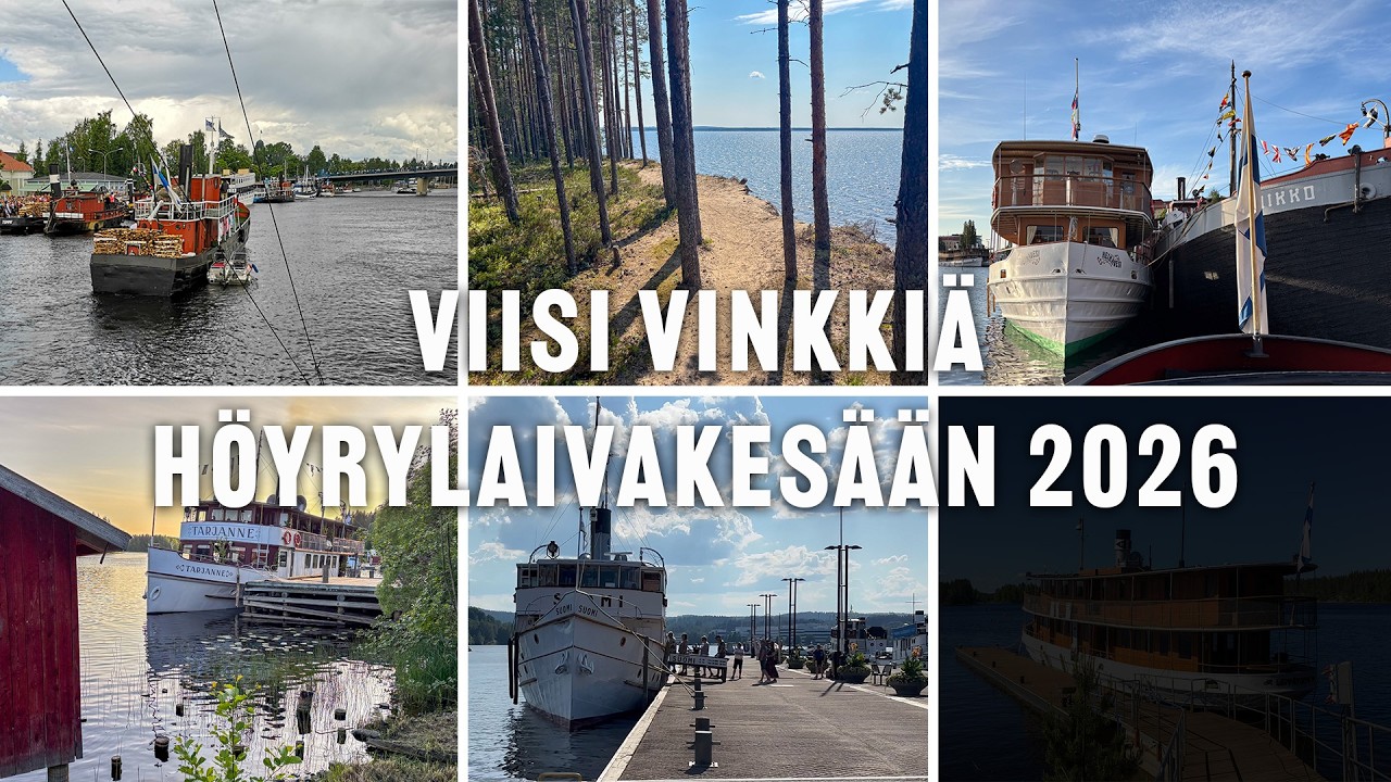 Viisi vinkki&auml; h&ouml;yrylaivakes&auml;&auml;n 2026  (4K; CC: EN/IT/SV/FI)