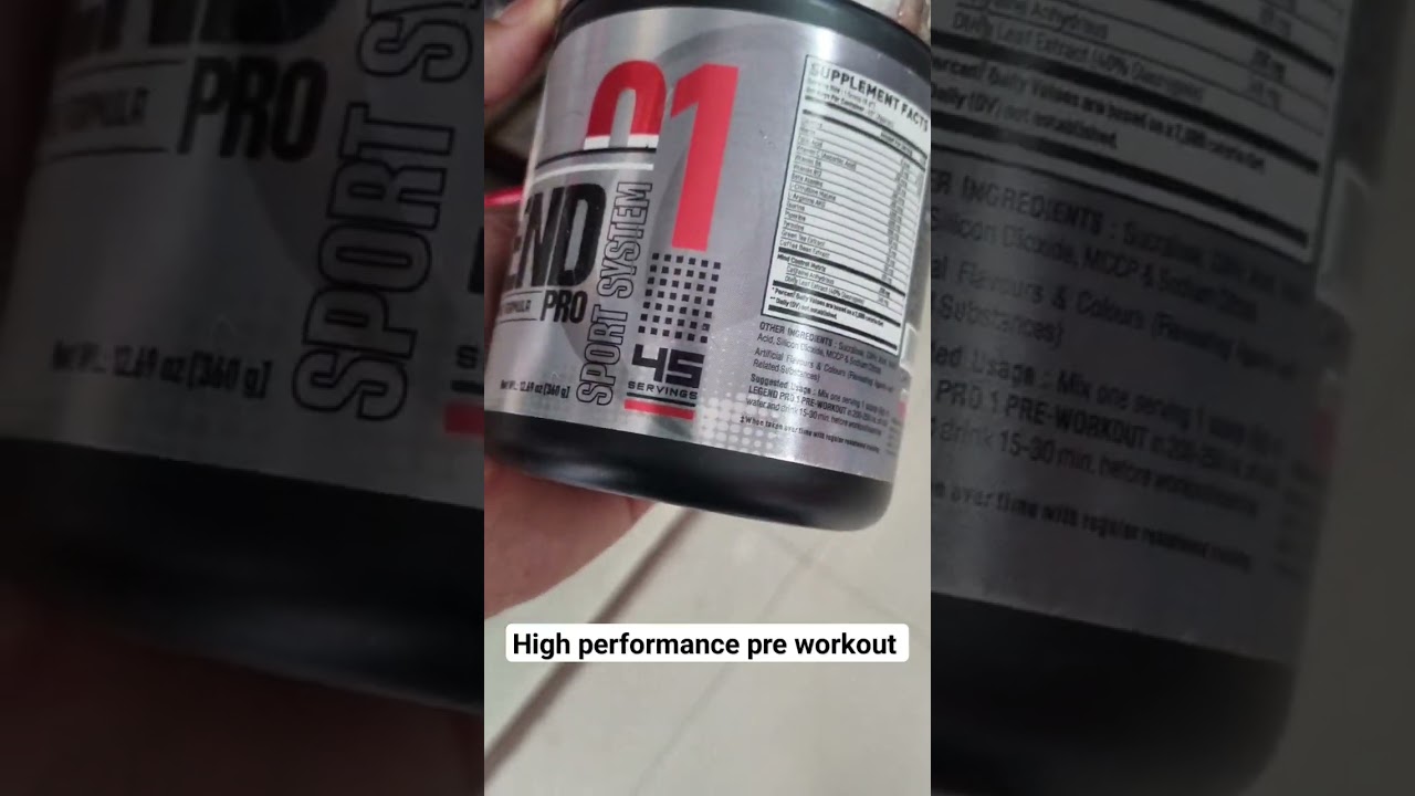 Natural nutrition Legend pro pre-workout for intense workout #preworkout #strenght #stamina #power