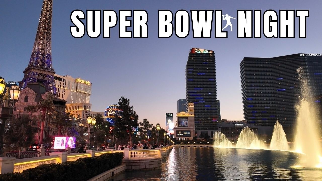 Sunday Walking The Las Vegas Strip During Super Bowl Game 2026