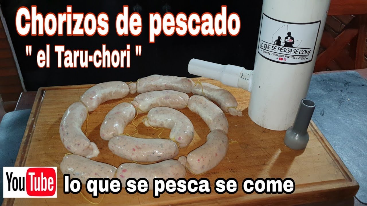 Chorizos de pescado - receta - de tararira