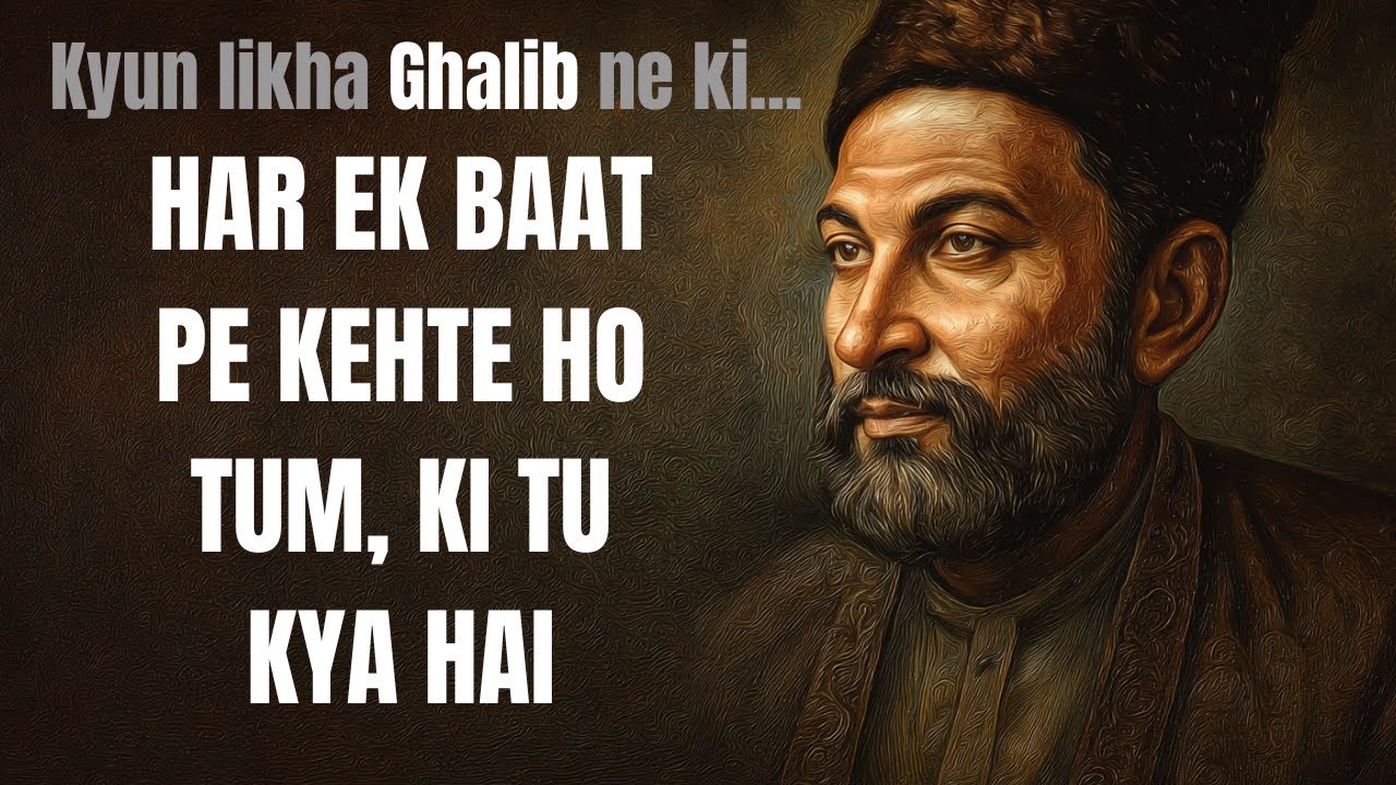 Har ek baat pe kehte ho... | Ghalib | Dastaan - e - Sher