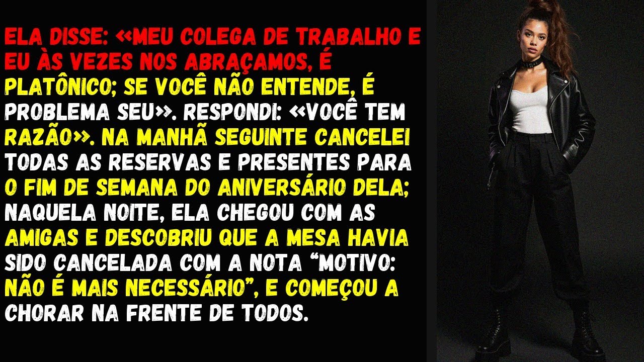Ela disse: «Meu colega de trabalho e eu às vezes nos abraçamos, é platônico; se você não entende