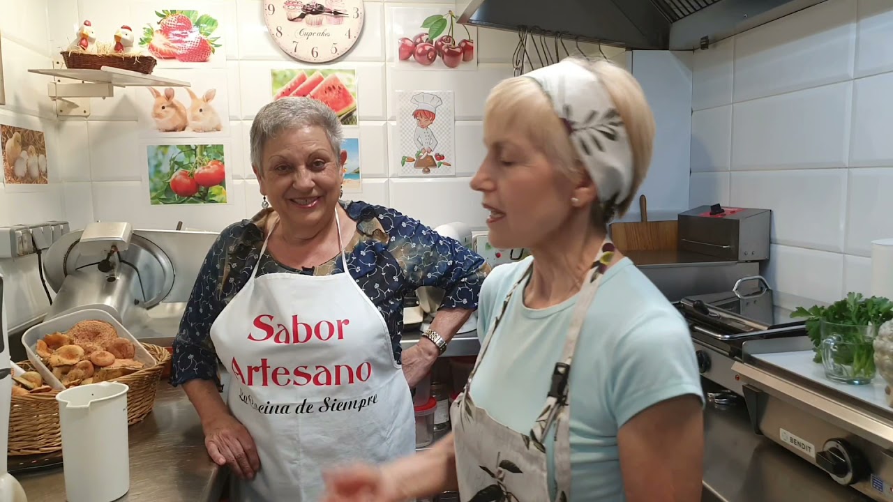 Niscalos al horno con majado y Sopa de friduli con picatostes. Sabor Artesano