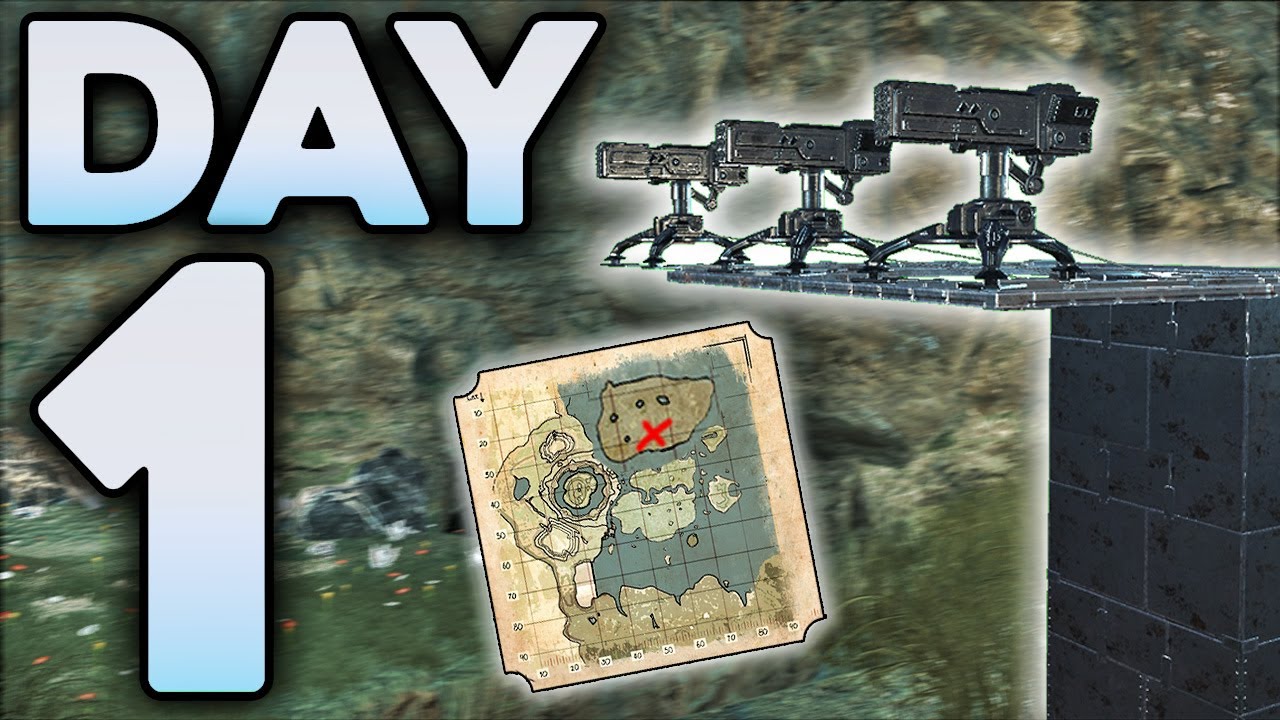 Claiming Center Pearl Cave Day 1! - ARK PvP