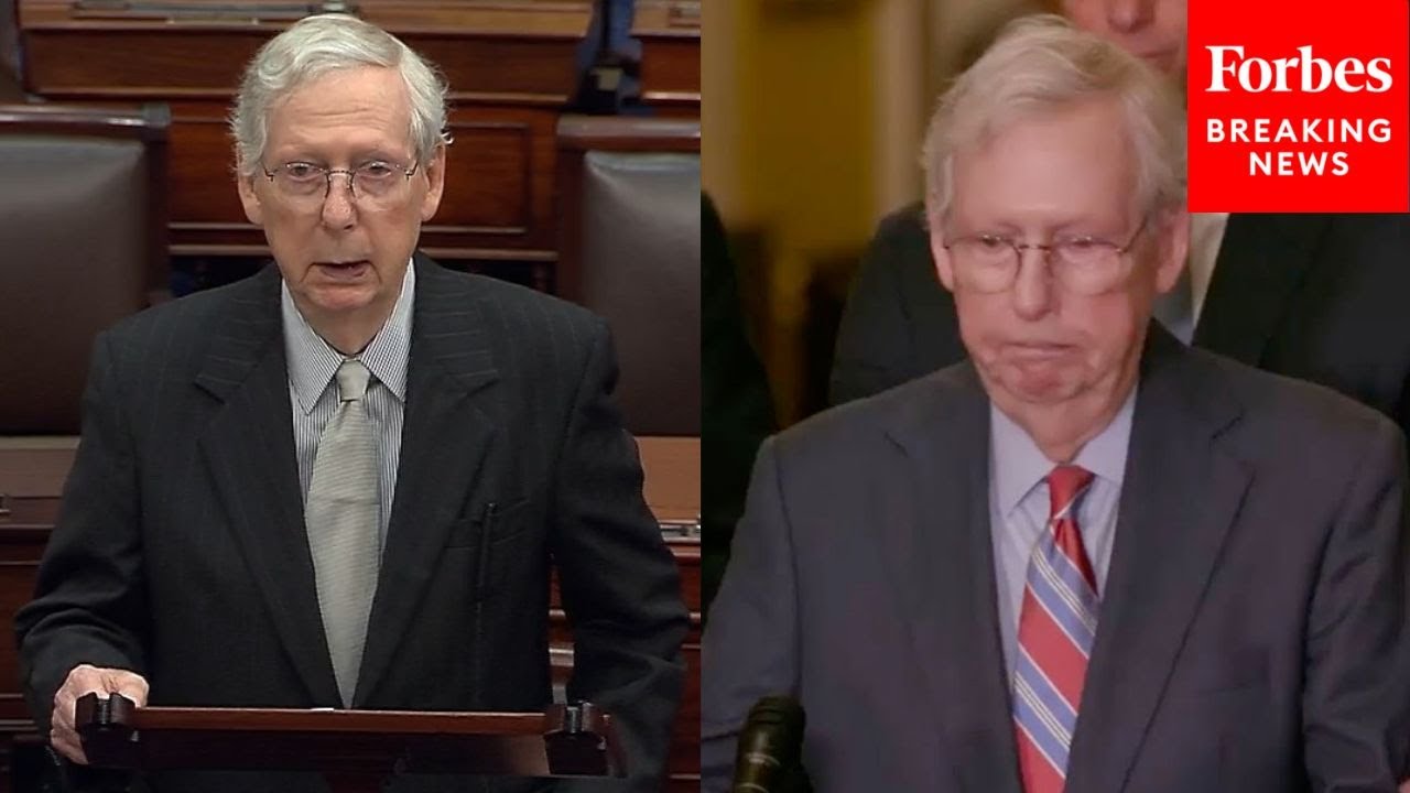 JUST IN: Mitch McConnell Delivers First Remarks On Senate Floor Since Freezing At Press Conference