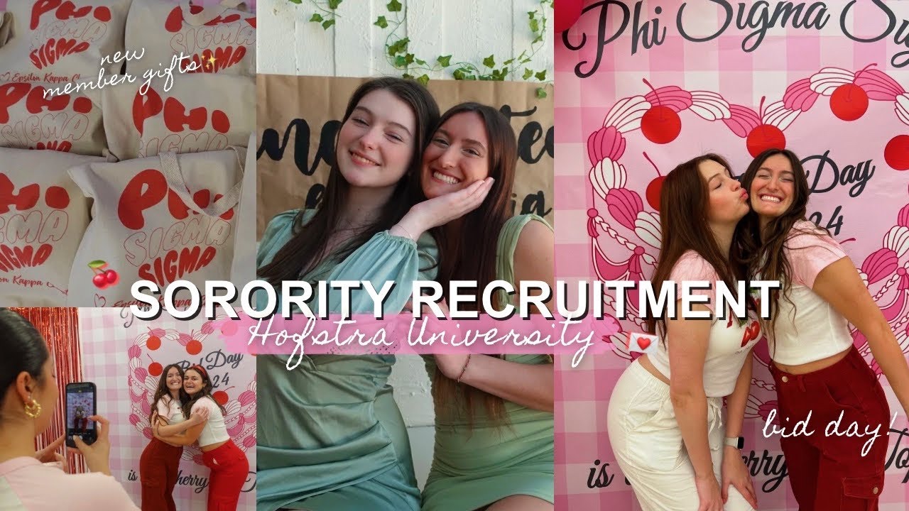 SORORITY RECRUITMENT VLOG | senior year at ​⁠hofstra university