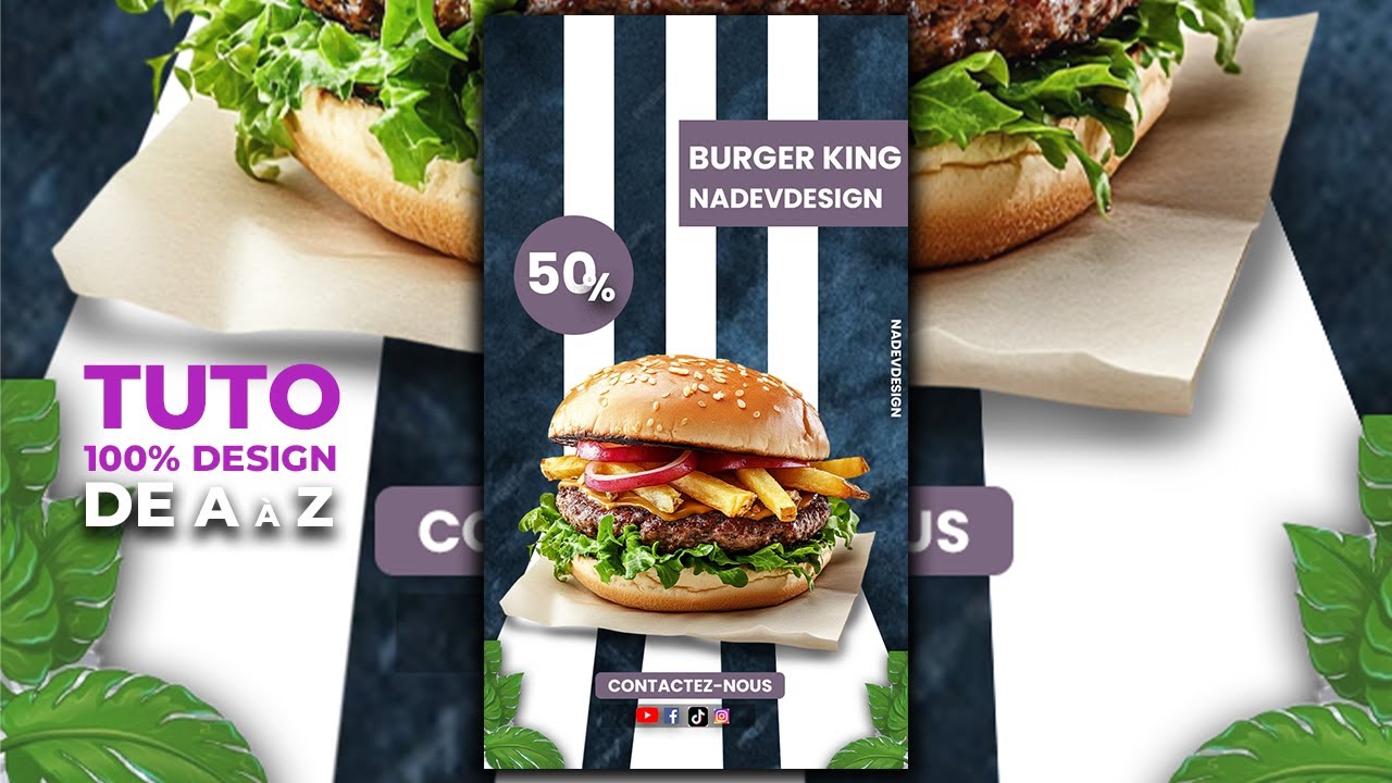 Créer une Affiche DESIGN PRO sur Photoshop –  Tuto Facile de A à Z
