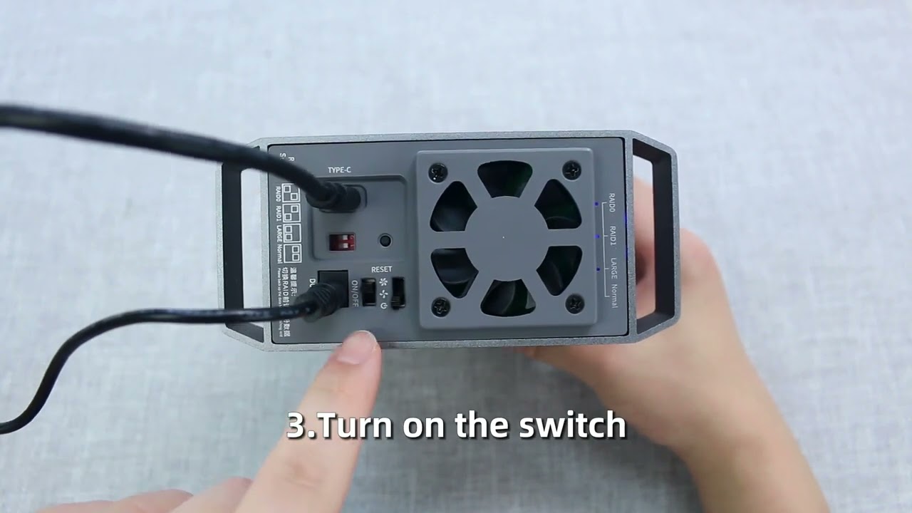 MAIWO K35262C Dual Bay Raid Enclosure for 3.5'' SATA HDD 10Gbps SATA Docking Station Adajustable Fan