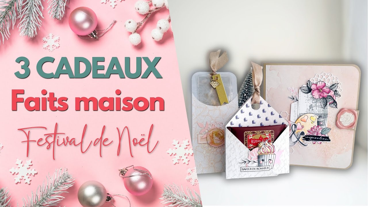 [TUTO] Je participe au FESTIVAL DE NOËL -  3 CADEAUX DIY simples et rapides à créer et offrir