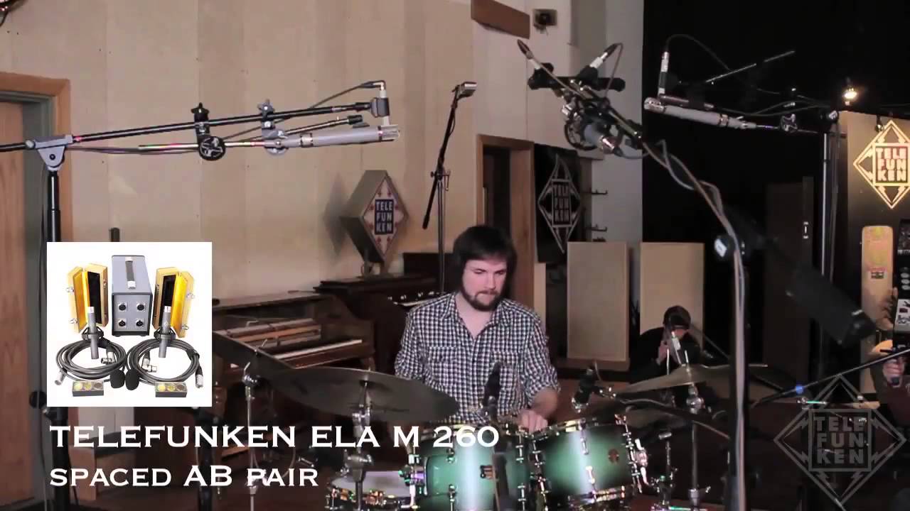 TELEFUNKEN Drum Overhead Mic'ing Comparison (1/3)