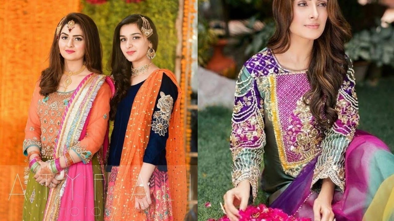 Designer mehndi dresses sisiter /brother wedding styles ideas