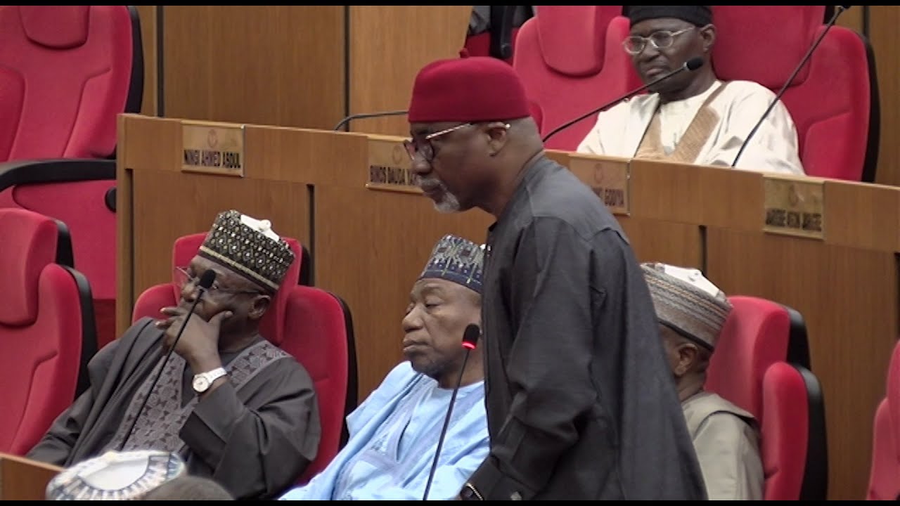 Moment Senator Abaribe Presents Petition to Senate on Behalf of Constituent