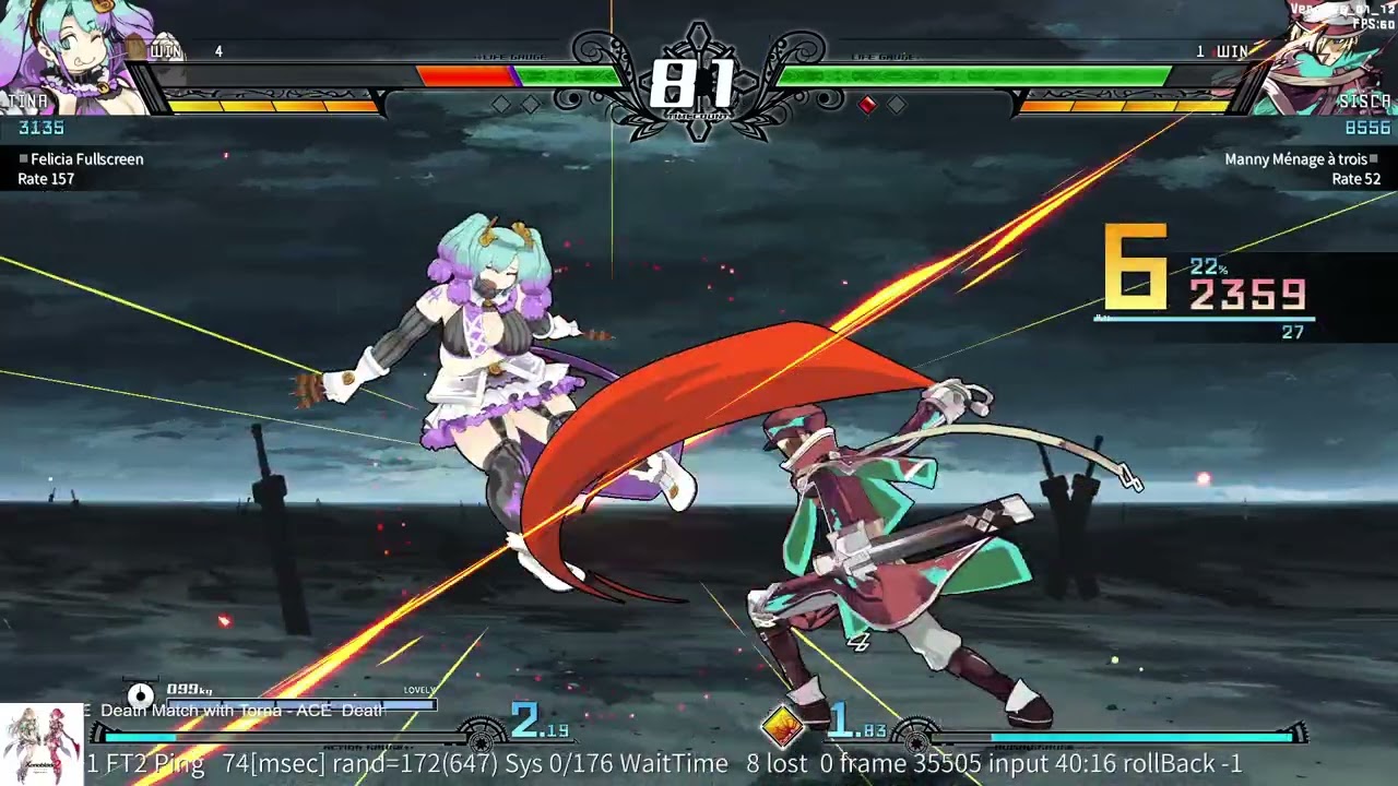 E's Laf++ FT30 - Tina (12byo) vs Sisca (Oracle)