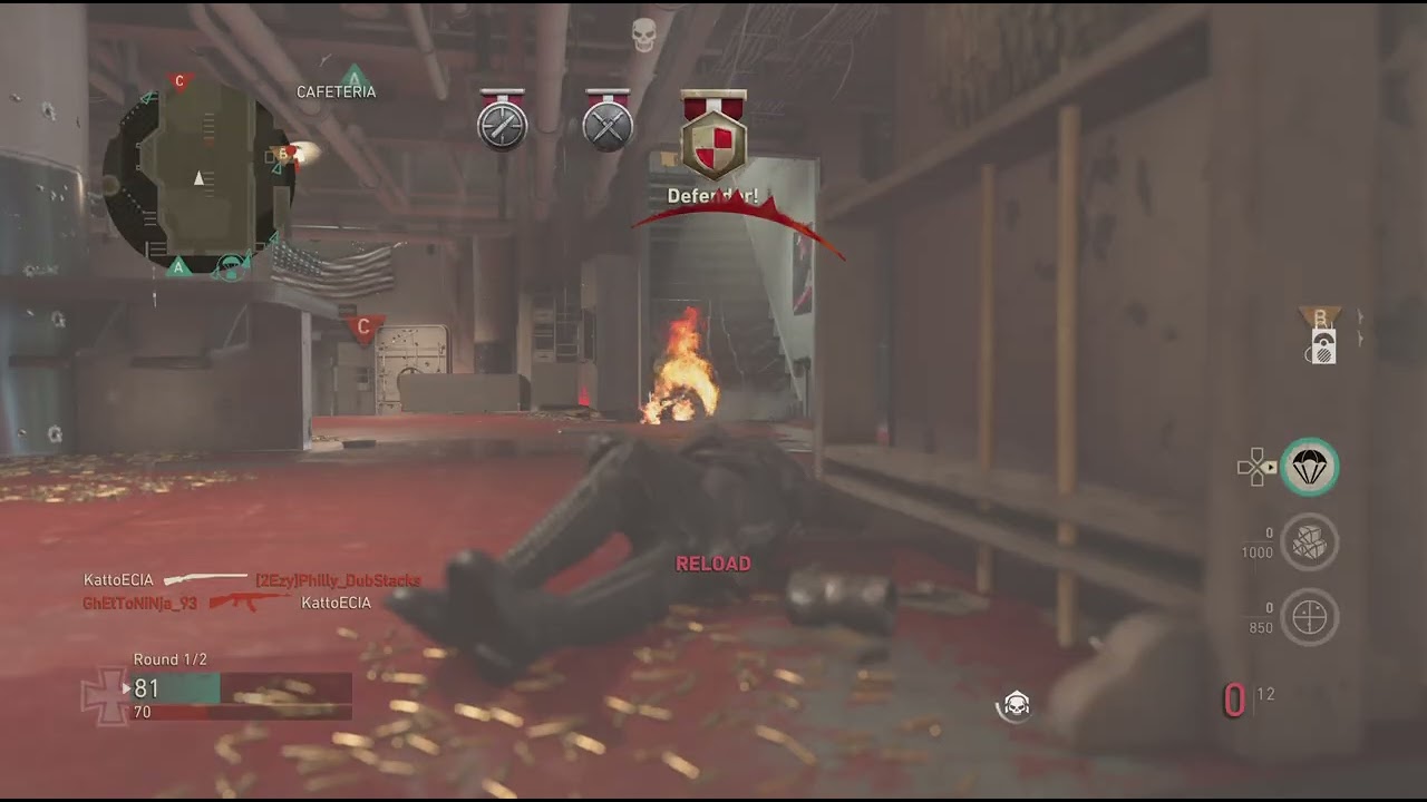 Call of Duty: WWII 61-9 double barrel shot gun play uss texas