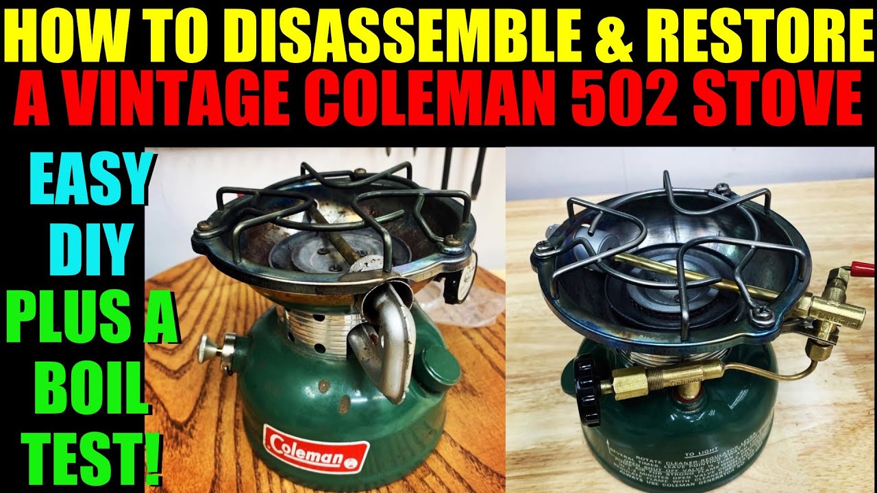 Vintage Coleman 502 - Disassembly and Restoration - Easy DIY