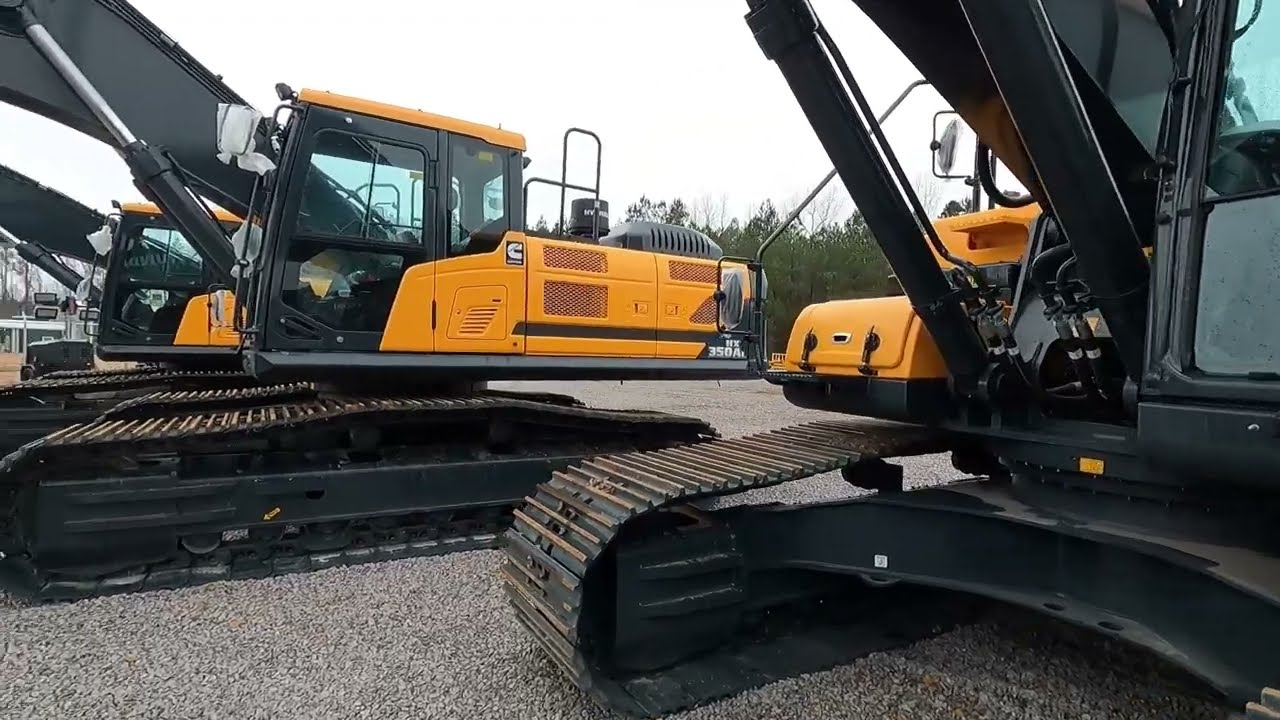 Hyundai 220 and 350 excavators