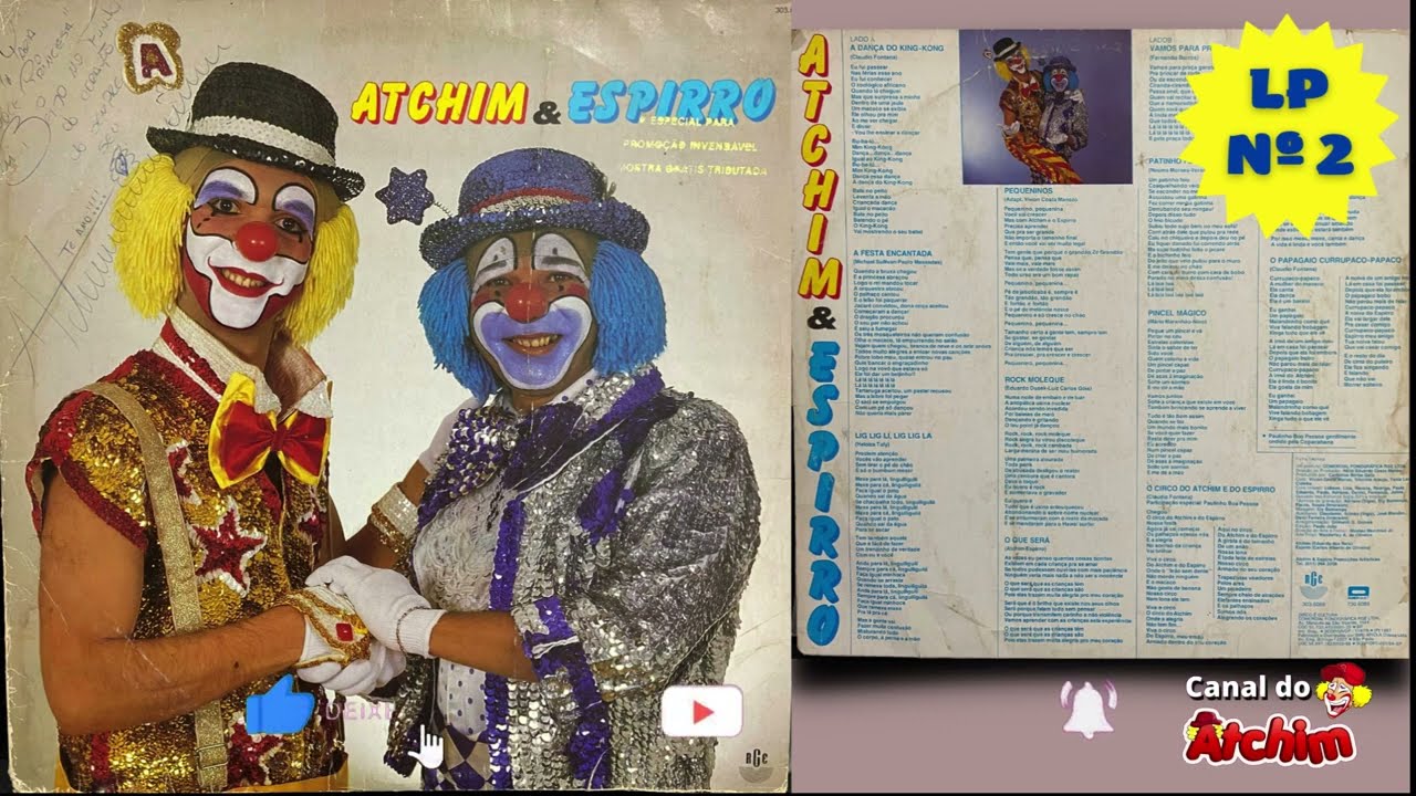 SEGUNDO LP DA DUPLA ATCHIM & ESPIRRO 1987 COMPLETO