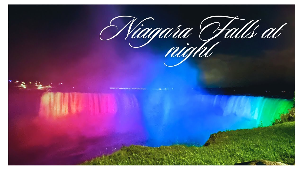 Niagara Falls at night | Niagara Falls | #niagarafalls  #travel #waterfall 