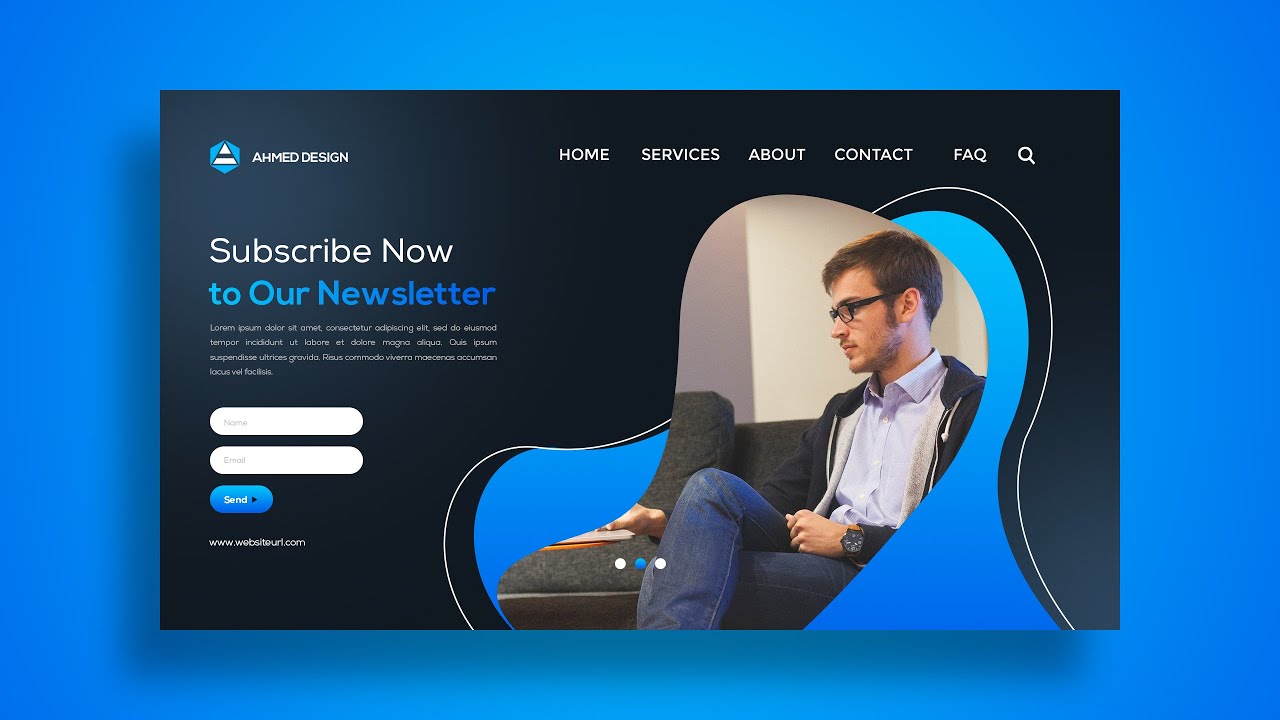 How to Create a Professional Website Landing Page Design in Photoshop CC 2022