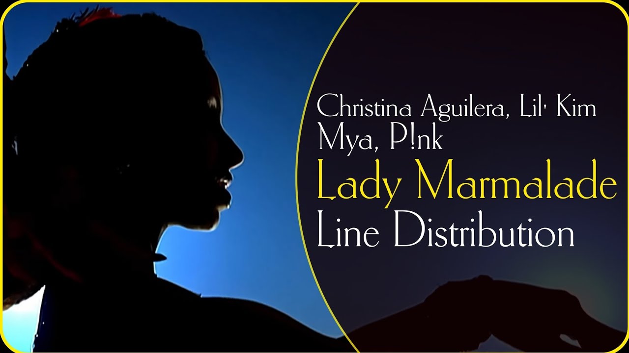 Christina Aguilera, Lil' Kim, Mya, P!nk ~ Lady Marmalade (Line Distribution)