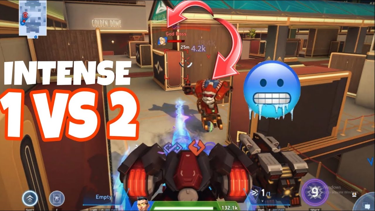 1 vs 2 intense battle😨 || Mech arena
