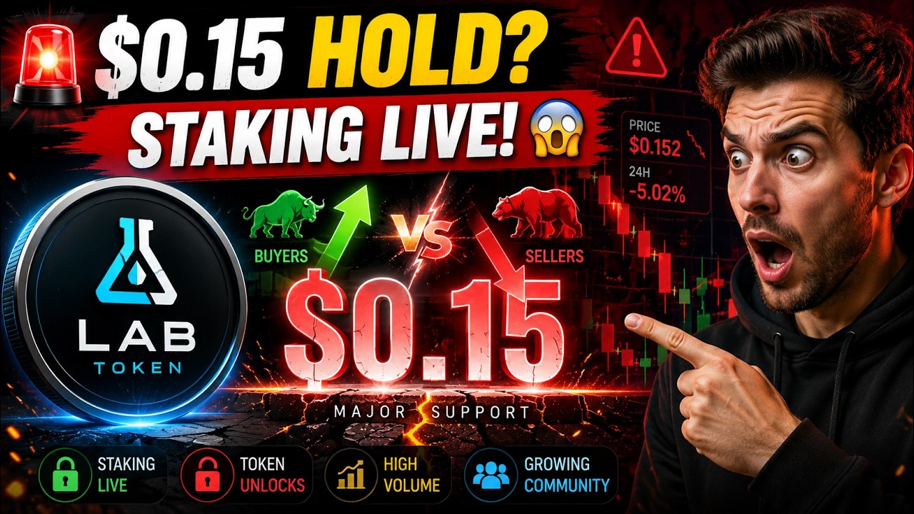 LAB Token Price Prediction 🚨 Staking LIVE! Will $0.15 Hold or Is Another Crash Coming?