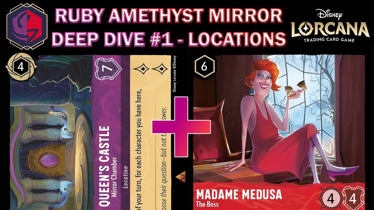 🔴🟣 META RUBY AMETHYST LOCATIONS MIRROR IS A GRIND - Deep Dive #1 - Disney Lorcana Gameplay